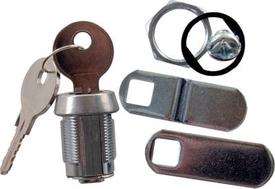 JR Products - Deluxe Compartment Door Key Lock, 1-3/8" - 00185