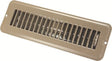 JR Products - Metal Floor Registers, Brown Dampered - 0228915
