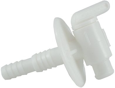 JR Products - 3/8IN-1/2IN DUAL BARB.DRAIN CO,DUAL BARBED DRAIN COCK - 03182