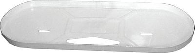 JR Products - 07-30485 Polar White Standard RV LP Tank Pan - 0730485