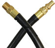 JR Products - RV Rubber Appliance Hose with 1/4" Male Pipe Thread & Quick Disconnect Male Ends - 0731125