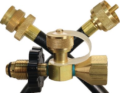 JR Products - 07-31505 LP Tank POL Extended Flo Kit with 144" Hose for RV Grills & Lanterns - 0731505