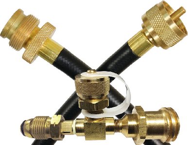 JR Products - 07-31515 LP Tank Quick Connect Extended Flo Kit with 144" Hose for RV Grills & Lanterns - 0731515