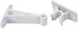 JR Products - C-Clip Style Door Holder - Plastic, 5-1/2" Polar White - 10374