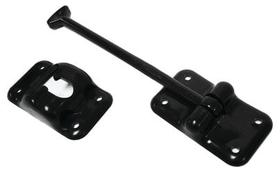 JR Products - Plastic T-Style Door Holder, 6" Black - 10434