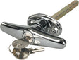 JR Products - 10885 Chrome Locking T Handle for Truck Caps, Bed Covers & Tool Boxes - 10885