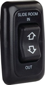JR Products - Single RV Slide Out Switch with Bezel - 12285
