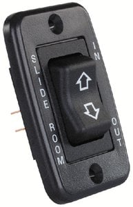JR Products - Low Profile RV Slide Out Switch with Bezel - 12355