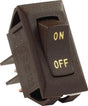 JR Products - Labeled 12V On/Off Switch, Brown - 12605