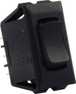 JR Products - 12V MOM-ON/OFF/MOM-ON SW BLACK,ON/OFF/MOMENTARY-ON SWITCH - 12675