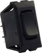 JR Products - 12V MOM-ON/OFF/MOM-ON SW BLACK,ON/OFF/MOMENTARY-ON SWITCH - 12675