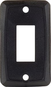 JR Products - SINGLE FACE PLATE BLACK,SINGLE FACE PLATE - 12855