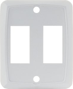 JR Products - DOUBLE FACE PLATE WHITE,DOUBLE FACE PLATE - 12875