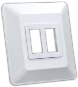 JR Products - DOUBLE SWITCH BASE,SWITCH BASE & BEZEL FACE PLATE - 13615