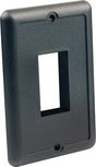 JR Products - IP66 SINGLE SWITCH PLATE BLACK,IP66 SWITCH FACE PLATE - 14045