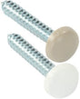 JR Products - Kappet Screws With Covers, White, 14/pk - 20415
