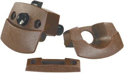 JR Products - 20505 Brown Privacy Latch for RV Sliding & Folding Interior Doors - 20505