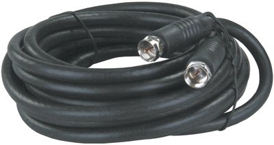 JR Products - 47445 12' RG6 Exterior HD/Satellite Cable for RV TV Connection - 47445