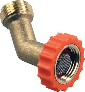 JR Products - 62225 Lead Free Brass 45 Degree RV Hose Saver - 62225