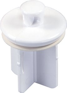 JR Products - 1-1/4IN REPL STOPPER POLAR WHT,JR Parts & Accessories - 95205