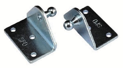 JR Products - Gas Spring Mounting Brackets - 10 mm - Angled - 2-Pack - BR1060