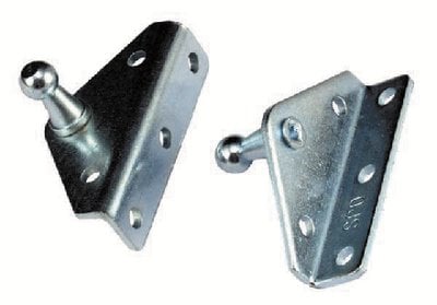 JR Products - Gas Spring Mounting Brackets - Angled - 2-Pack - BR12552