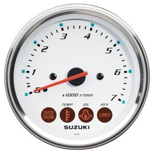 Suzuki - Tachometer w/Monitor - White - 34200-93J14