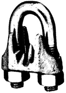 Chicago Hardware - Wire Rope Clip, Galvanized - 231657