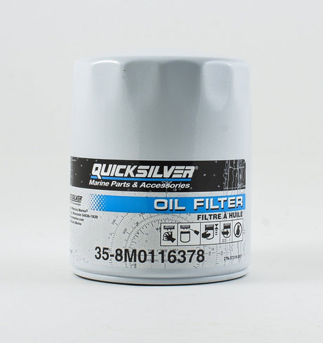 Mercury Quicksilver - Oil Filter - Fits MCM/MIE Ford Engines - 35-8M0116378