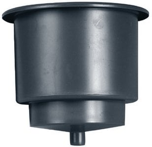 Beckson Marine - Recessed Rigid Super Size Drink Holder With Drain Spigot - GH43DB1