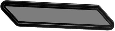Beckson Marine - Newport Parallelogram Fixed Port, Black Body, Smoked Lens (2 Per Box) - PF128BS