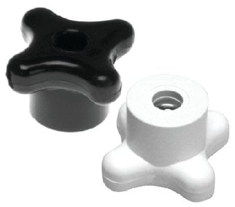 Beckson Marine - Replacement Safety Twist Knobs Only 1/4-20 Black (2 Per Pack) - PRTB