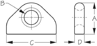 Sea-Dog Line - Weldable Bow Eye, Cast Aluminum - 079710