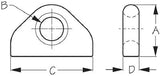 Sea-Dog Line - Weldable Bow Eye, Cast Aluminum - 079710