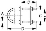 Sea-Dog Line - Stainless Steel U-Bolt - 2-5/8" - 0802531