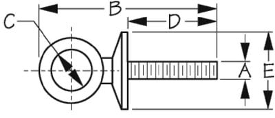 Sea-Dog Line - Stainless Steel Eyebolt - 1/2" Dia - 0804631