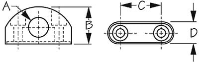 Sea-Dog Line - Fairlead 5/8" Nylon - 082016