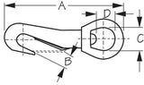 Sea-Dog Line - Swivel Eye Baby Snap - 1310421
