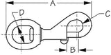 Sea-Dog Line - Swivel Eye Bolt Snap - Stainless Steel - 1465901