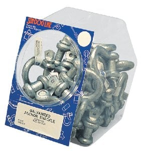 Sea-Dog Line - Galvanized Anchor Shackles - 1/4" - 50 Pieces - 147806-5