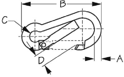 Sea-Dog Line - Snap Hook - 316 Stainless Steel - 4" - 2,600 lb Capacity - 1511001