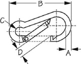 Sea-Dog Line - Stainless Steel Snap Hook - 2 3/8" - 151560