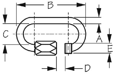 Sea-Dog Line - Quick Link 2-1/4" Stainless - 1530061