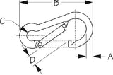 Sea-Dog Line - Galvanized Steel Snap - 3-3/16" - 1560801