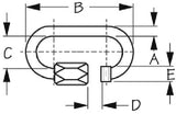 Sea-Dog Line - Quick Link-Gal. 3/16 X 1-15/16 - 1580051