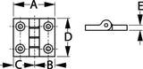 Sea-Dog Line - Butt Hinges - Fiberglass - Pair - 2025801