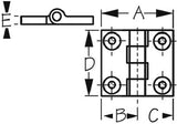 Sea-Dog Line - Butt Hinge - 2-Pack - 2051421