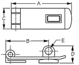 Sea-Dog Line - Heavy Duty Swivel Hasp - Flush Style - 304 Stainless Steel - #8 Fastener - 3-1/8" x 1-1/8" - 2211351