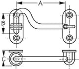 Sea-Dog Line - Door Hook - Stainless Steel - 2212021