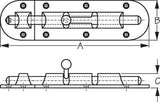 Sea-Dog Line - Heavy Duty Barrel Bolt Investment Cast 316 Stainless Steel - 2212431